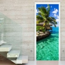 Doors Tropical Paradise Wall Decal