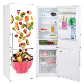Decorative stickers for refrigerators bowl with fruit