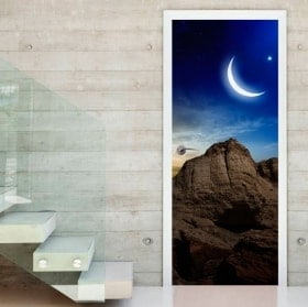 Vinyls and stickers for doors magic sunset