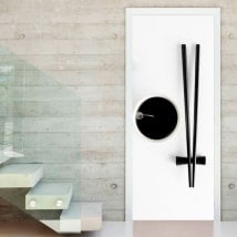 Stickers for doors chopsticks
