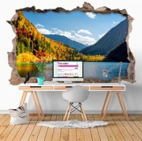 Wall stickers 3D nature reserve Jiuzhaigou China