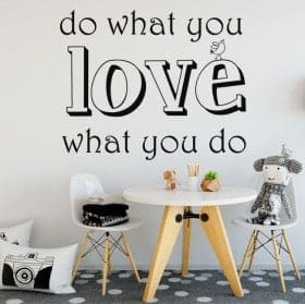 Stickers text do what you love