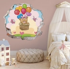 3D stickers dolls and balloons