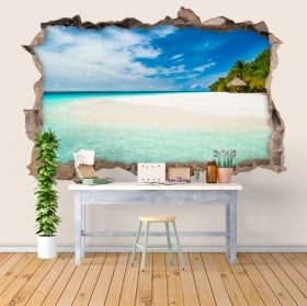 3D stickers tropical paradise