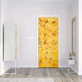 Flowers vinyl for doors