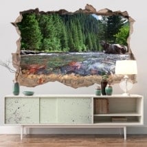 Walls stickers Colorado mountains river 3D