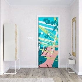 Doors stickers colors pop
