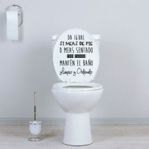 Vinyls WC keep the bathroom clean and tidy