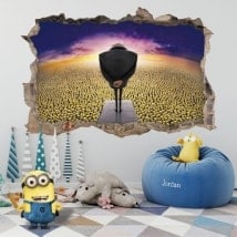Decorative vinyl millions of minions 3D