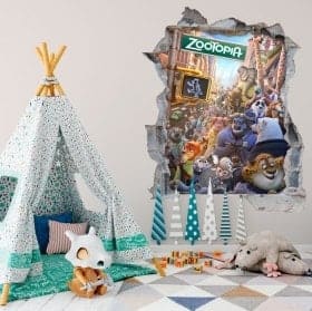 Wall stickers zootopia 3D