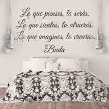 Wall stickers Buddha phrase
