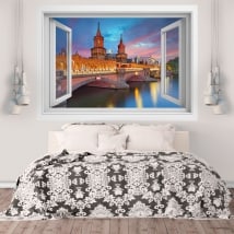 Vinyl walls Oberbaum Berlin bridge 3D