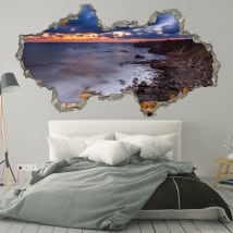 Decorative vinyl sunrise Bulgaria coast 3D