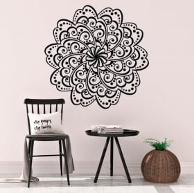 Stickers and vinyl mandalas