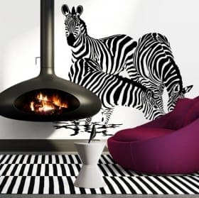 Decorative vinyl Zebras