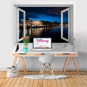 Adhesive vinyl city Basel Switzerland 3D