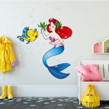 Vinyl stickers for children the little mermaid