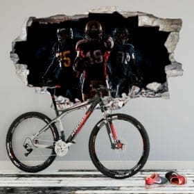 Decorative vinyl American Football 3D