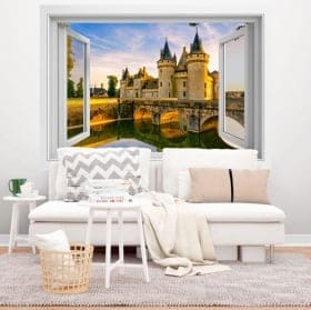 Adhesive vinyl France Chenonceau castle 3D