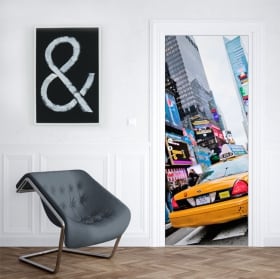 Vinyl for doors New York taxi