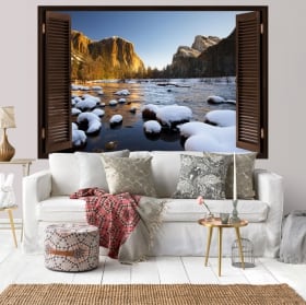Vinyl mountains Yosemite national park 3D