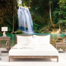 Vinyl wall murals waterfalls of Tthailand