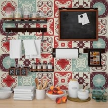 Decorative vinyl for tiles