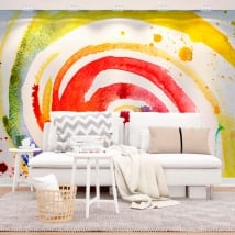 Wall murals painting strokes