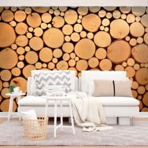Wall mural trunks trees