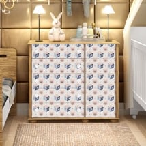 Vinyl chest of drawers for babies