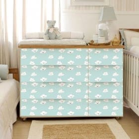 Decorative vinyl babies drawers