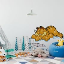 Decorative vinyl garfield sleeping