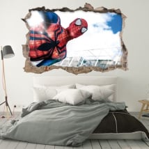 Decorative vinyl walls spiderman 3d