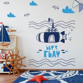 Children vinyls submarine let's play