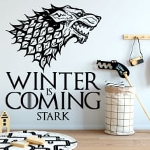 Decorative vinyl game of thrones winter is coming stark