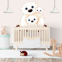 Wall murals family children's bears