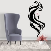 Adhesive vinyl woman face