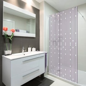 Vinyl screens bathroom lines