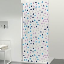 Vinyl for screens colored triangles