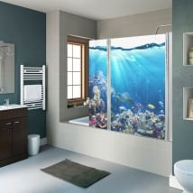 Vinyl shower screens marine world
