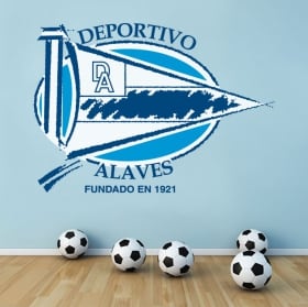 Vinyl football shield alavés sports