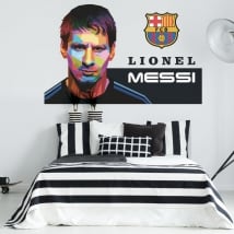Adhesive vinyl lionel messi football barcelona