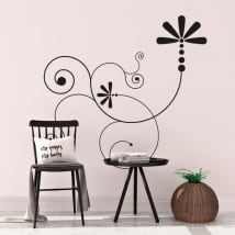 Vinyl walls floral motif