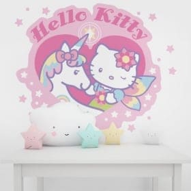 Vinyl and stickers walls hello kitty