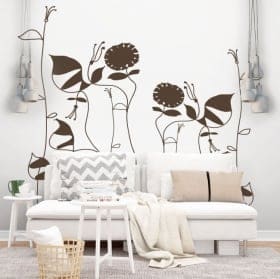 Decorative vinyl picasso flowers