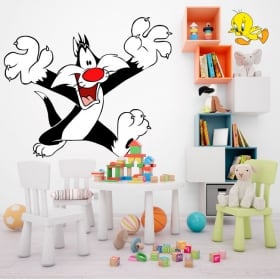 Decorative vinyl sylvester and tweety