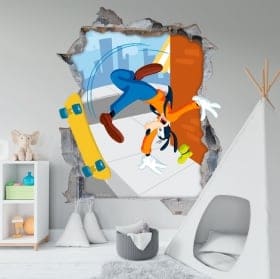 Vinyl walls disney goofy 3d