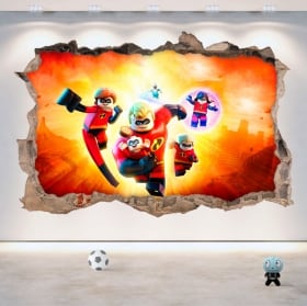 Vinyl and stickers 3d lego the incredible 2