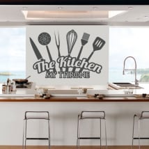 Decorative vinyl the kitchen my throne