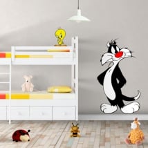 Vinyl and stickers tweety and sylvester cat